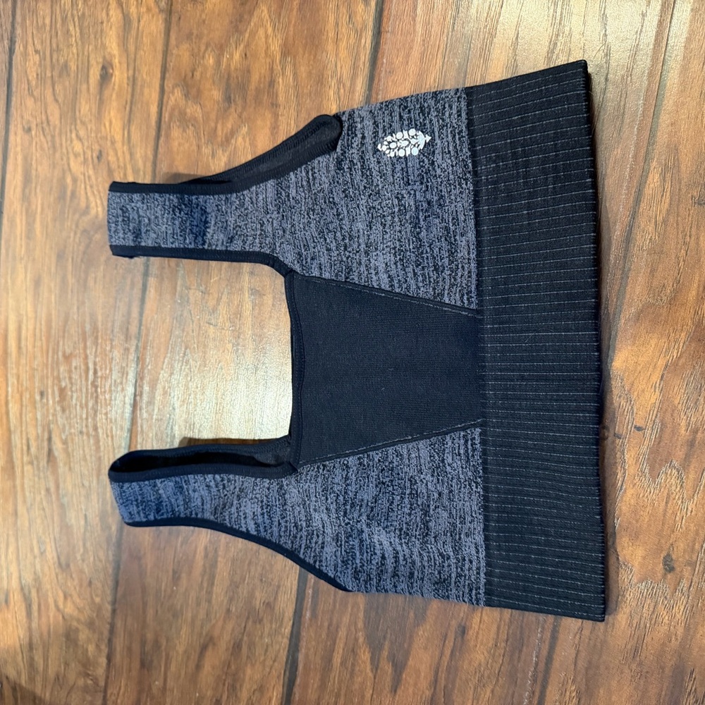 FP Movement by Free People Charcoal and Black Sports Bra